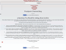 Tablet Screenshot of channelblog.proofpoint.com